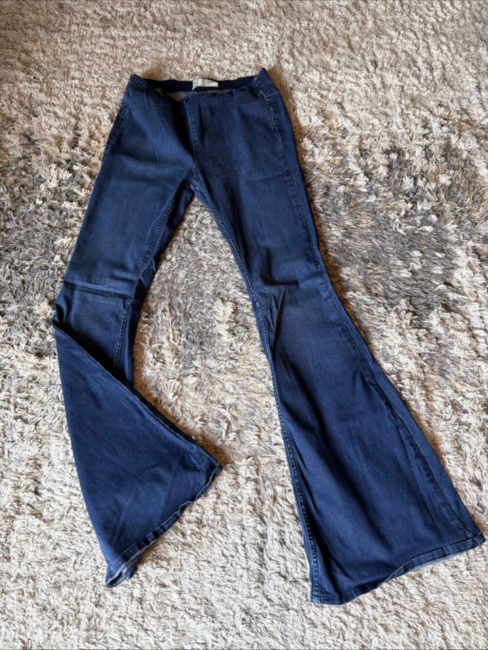 Free People Dark Blue Flare Jeans
